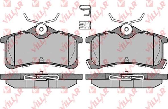 Villar 626.1233 - Тормозные колодки, дисковые, комплект autodnr.net