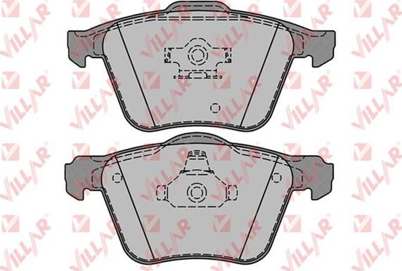 Villar 626.1237 - Тормозные колодки, дисковые, комплект autodnr.net