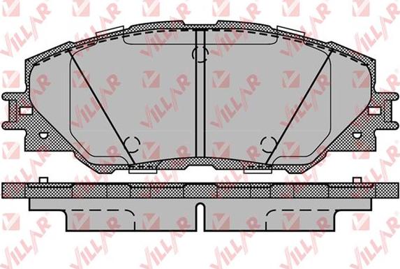 Villar 626.1282 - Тормозные колодки, дисковые, комплект autodnr.net