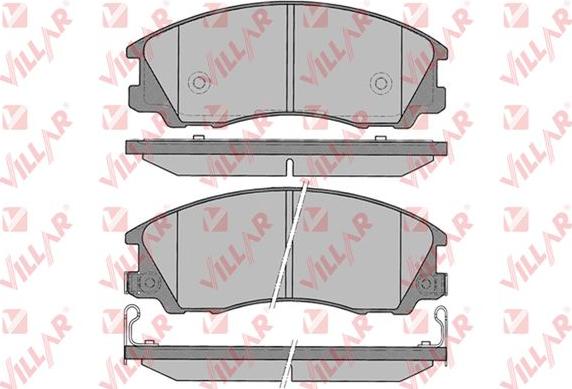 Villar 626.1291 - Тормозные колодки, дисковые, комплект autodnr.net