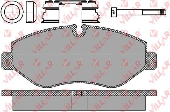 Villar 626.1297 - Тормозные колодки, дисковые, комплект autodnr.net