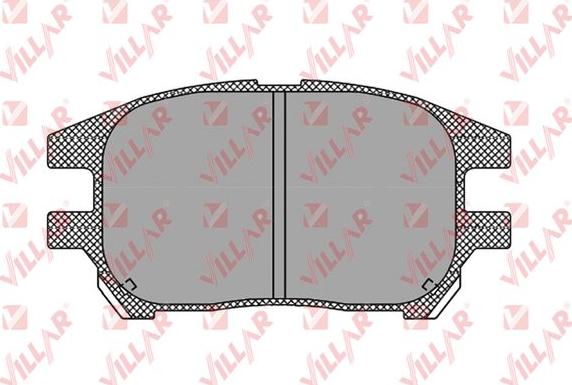 Villar 626.1332 - Тормозные колодки, дисковые, комплект autodnr.net