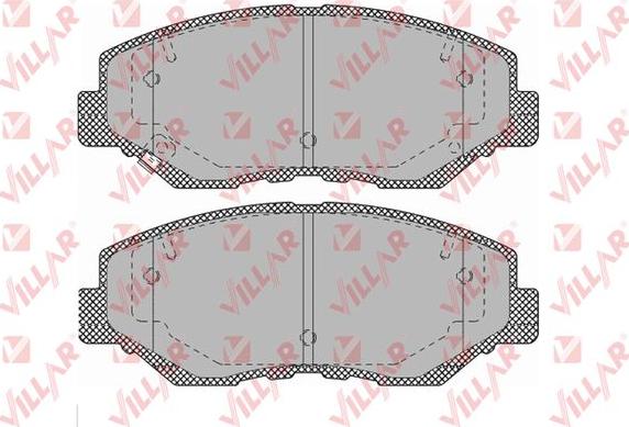 Villar 626.1364 - Тормозные колодки, дисковые, комплект autodnr.net