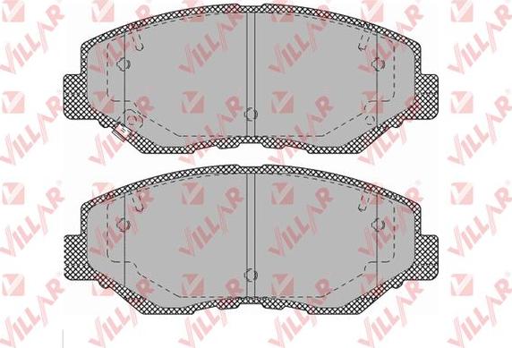 Villar 626.1364 - Гальмівні колодки, дискові гальма autocars.com.ua