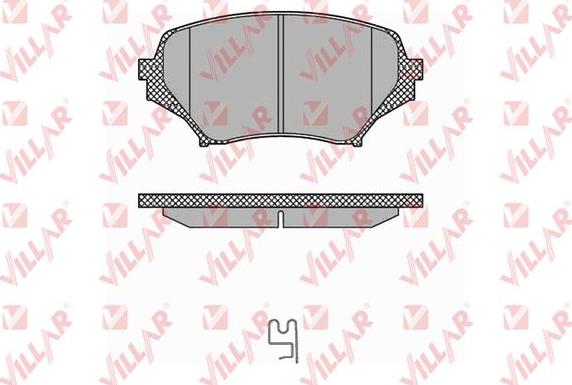 Villar 626.1378 - Тормозные колодки, дисковые, комплект autodnr.net