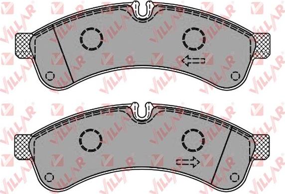 Villar 626.1461 - Тормозные колодки, дисковые, комплект autodnr.net