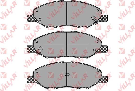 Villar 626.1497 - Гальмівні колодки, дискові гальма autocars.com.ua