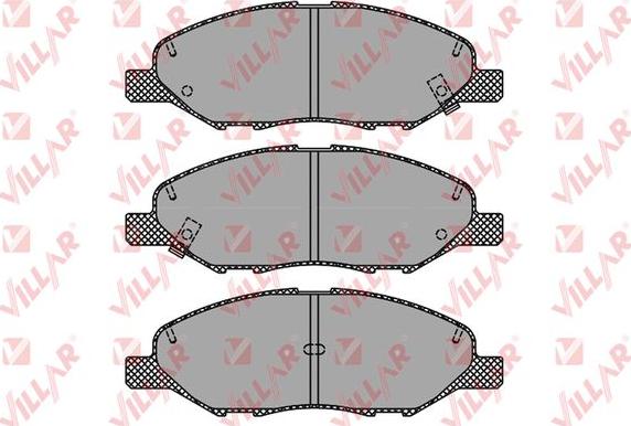 Villar 626.1497 - Тормозные колодки, дисковые, комплект autodnr.net