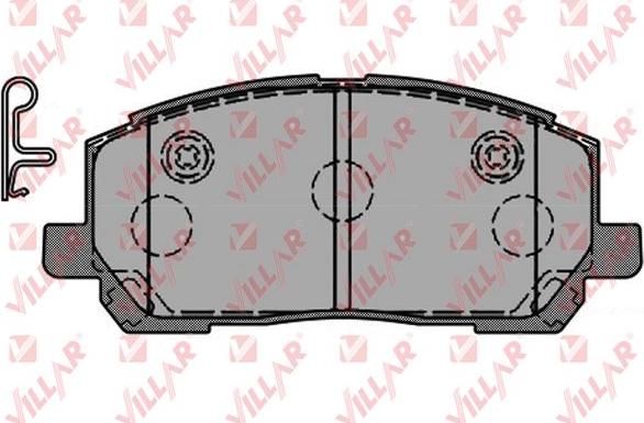 Villar 626.1516 - Гальмівні колодки, дискові гальма autocars.com.ua