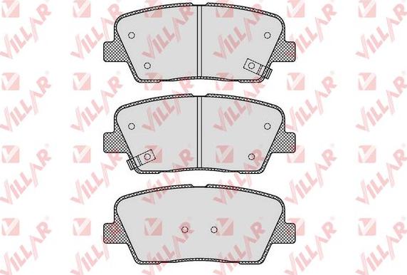 Villar 626.1625 - Тормозные колодки, дисковые, комплект autodnr.net