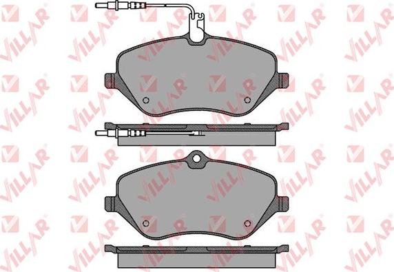 Villar 626.1666 - Тормозные колодки, дисковые, комплект autodnr.net