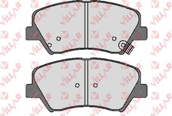 Villar 626.1744 - Тормозные колодки, дисковые, комплект autodnr.net