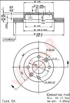 Villar 628.1139 - Тормозной диск autodnr.net