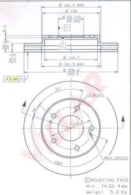 Villar 628.1248 - Тормозной диск autodnr.net