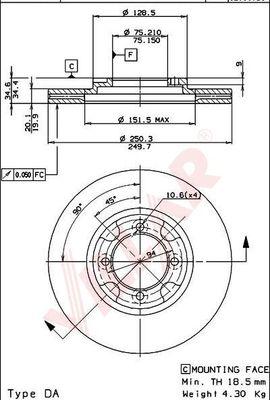 HELLA 8DD 355 102-001 - Тормозной диск avtokuzovplus.com.ua