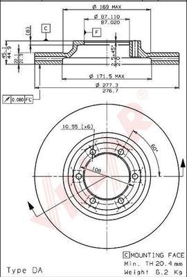 Villar 628.1406 - Тормозной диск autodnr.net