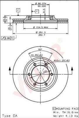 Villar 628.1429 - Тормозной диск autodnr.net