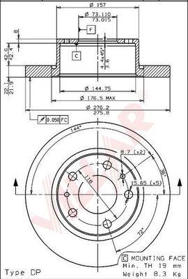 Villar 628.1516 - Тормозной диск autodnr.net