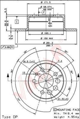 Villar 628.1627 - Тормозной диск autodnr.net