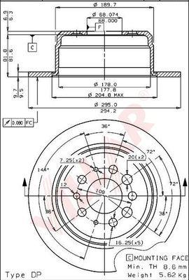 Borg & Beck BBD4864 - Тормозной диск avtokuzovplus.com.ua