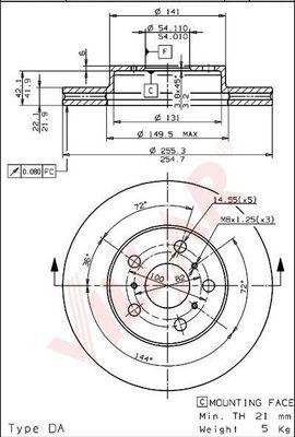 Villar 628.1638 - Тормозной диск autodnr.net