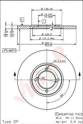 Villar 628.1656 - Тормозной диск autodnr.net