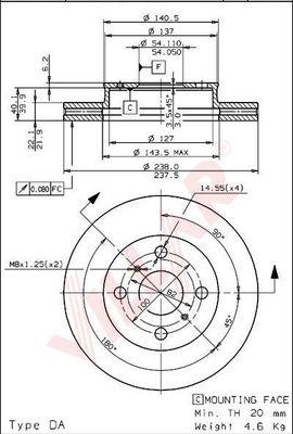 Villar 628.1662 - Тормозной диск autodnr.net