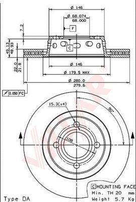 Villar 628.1708 - Тормозной диск autodnr.net