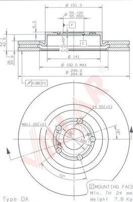 Villar 628.1806 - Тормозной диск autodnr.net