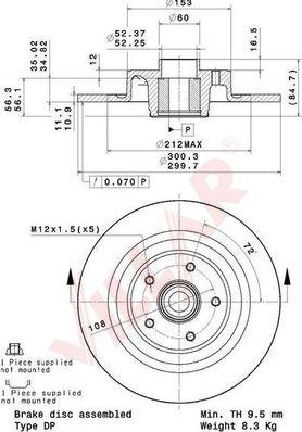 Villar 628.2149 - Тормозной диск autodnr.net