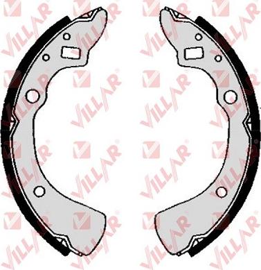 Villar 629.0288 - Комплект гальм, барабанний механізм autocars.com.ua