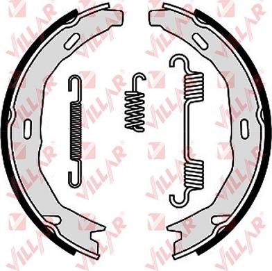Villar 629.0301 - Комплект тормозов, ручник, парковка autodnr.net