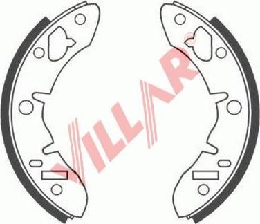 Villar 629.0505 - Комплект гальм, барабанний механізм autocars.com.ua