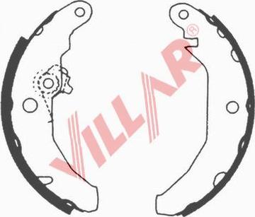 Villar 629.0529 - Комплект гальм, барабанний механізм autocars.com.ua