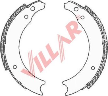 Villar 629.0570 - Комплект гальм, барабанний механізм autocars.com.ua