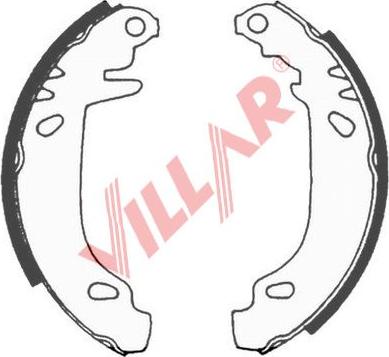 Villar 629.0572 - Комплект гальм, барабанний механізм autocars.com.ua