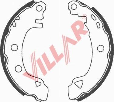 Villar 629.0578 - Комплект гальм, барабанний механізм autocars.com.ua