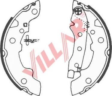 Villar 629.0586 - Комплект тормозных колодок, барабанные autodnr.net