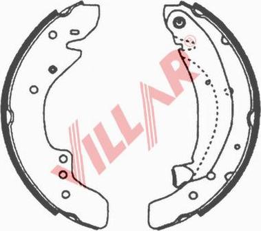 Villar 629.0625 - Комплект тормозных колодок, барабанные autodnr.net