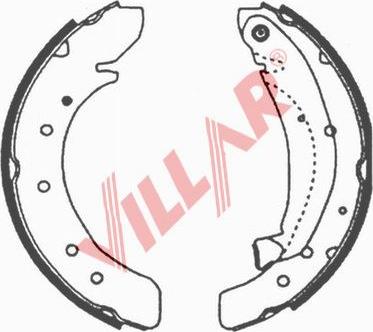 Villar 629.0626 - Комплект тормозных колодок, барабанные autodnr.net