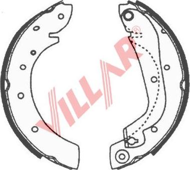 Villar 629.0630 - Комплект гальм, барабанний механізм autocars.com.ua