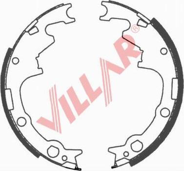 Villar 629.0678 - Комплект гальм, барабанний механізм autocars.com.ua