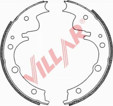 Villar 629.0683 - Комплект гальм, барабанний механізм autocars.com.ua