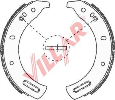 Villar 629.0700 - Комплект гальм, барабанний механізм autocars.com.ua