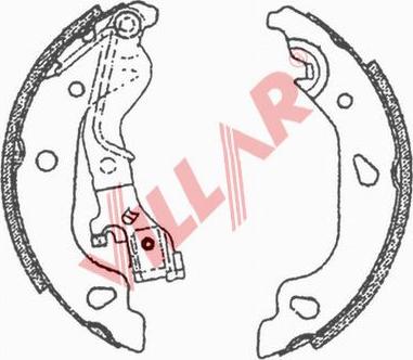 Villar 629.0708 - Комплект тормозных колодок, барабанные autodnr.net