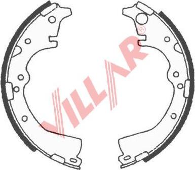 Villar 629.0713 - Комплект гальм, барабанний механізм autocars.com.ua