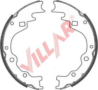 Villar 629.0734 - Комплект гальм, барабанний механізм autocars.com.ua