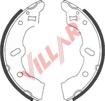 Villar 629.0744 - Комплект гальм, барабанний механізм autocars.com.ua