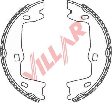 Villar 629.0754 - Комплект тормозов, ручник, парковка autodnr.net