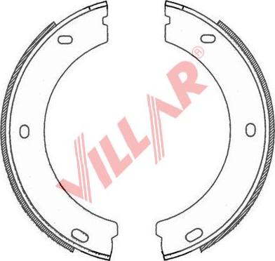 Villar 629.0758 - Комплект гальм, ручник, парковка autocars.com.ua